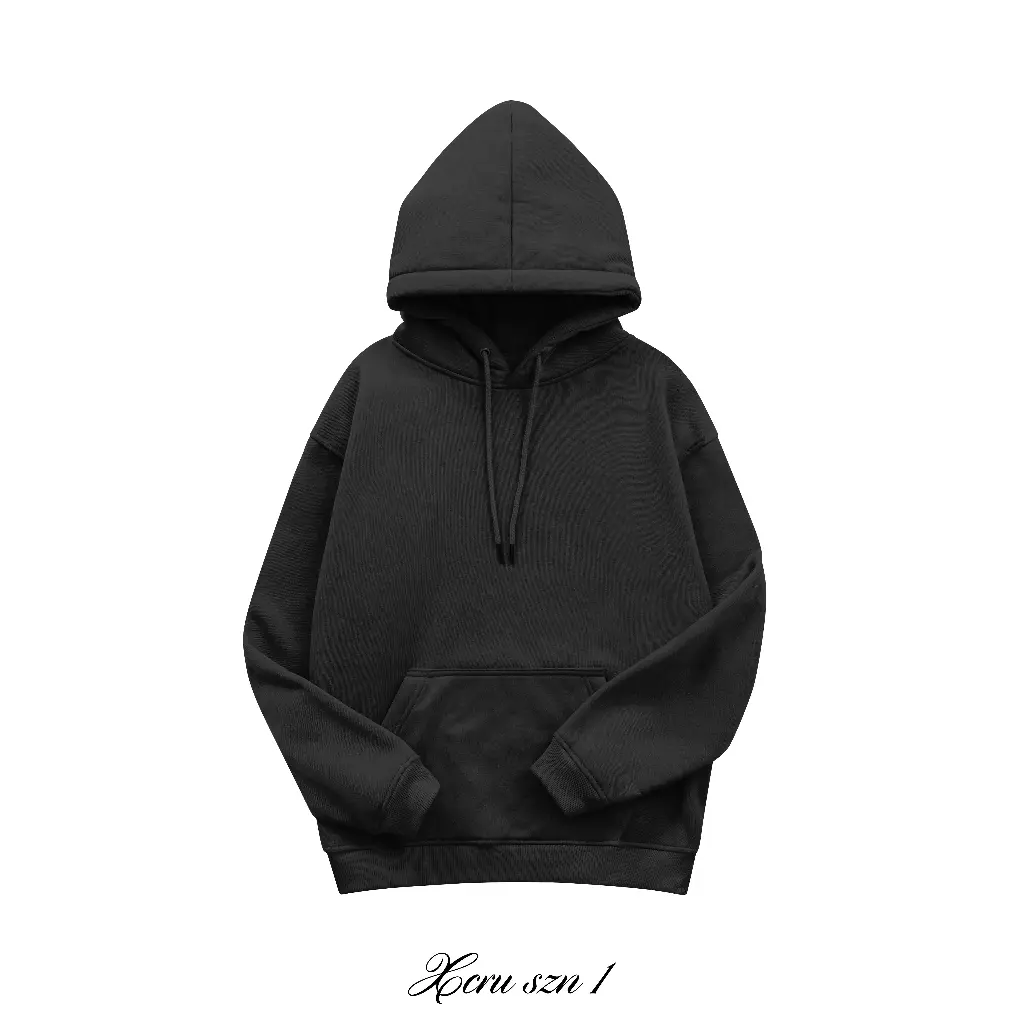 XCRU HOODIE - BLACK