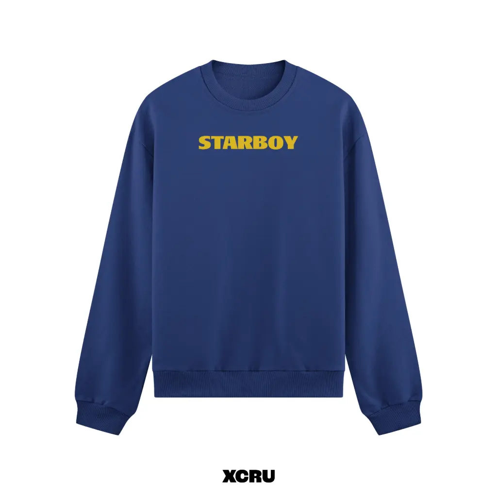 STARBOY SWEATSHIRT - NAVY BLUE (S)